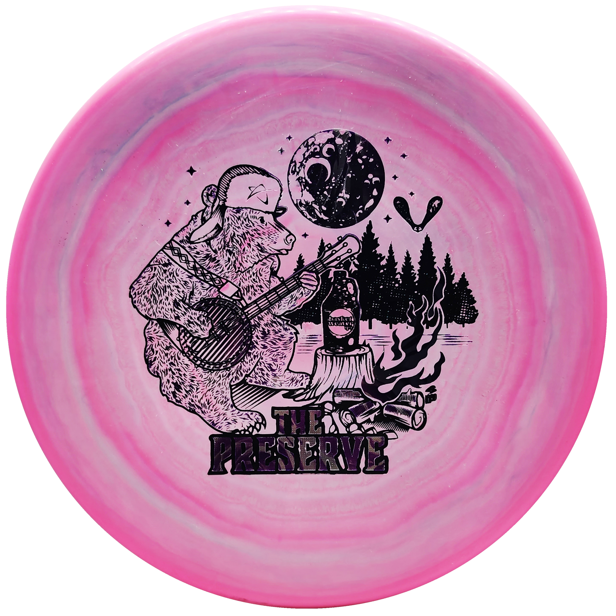 Prodigy: A5 300 Spectrum Plastic - "The Preserve Fireside" Stamp - Hot Pink/Black/Purple/Silver