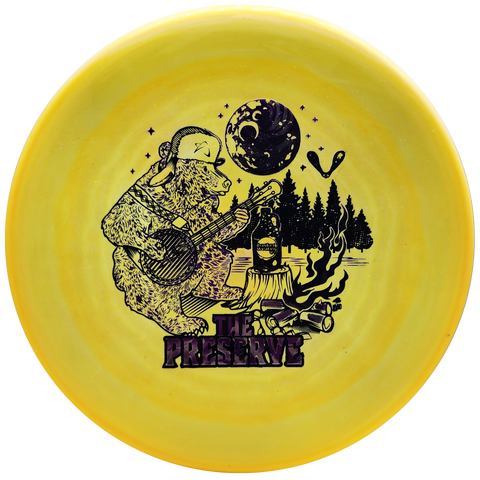 Prodigy: A5 300 Spectrum Plastic - "The Preserve Fireside" Stamp - Yellow/Black/Purple/Silver