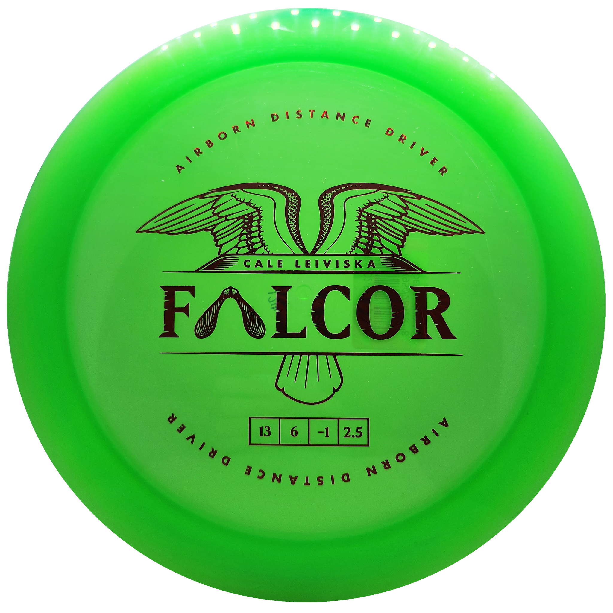 Prodigy: Airborn Falcor Distance Driver - 400 Plastic - Green/Red