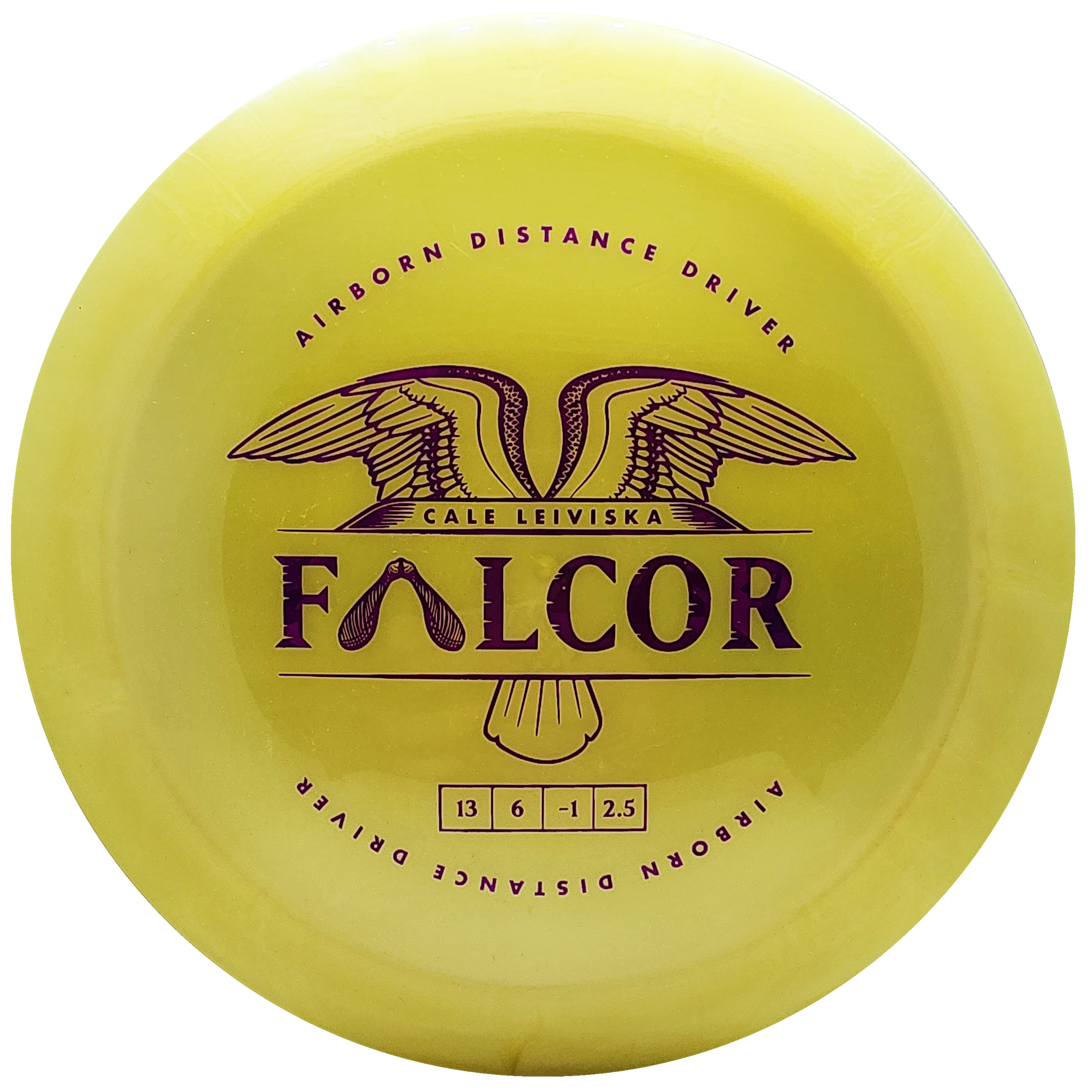 Prodigy: Airborn Falcor Distance Driver - 500 Plastic - Yellow/Pink