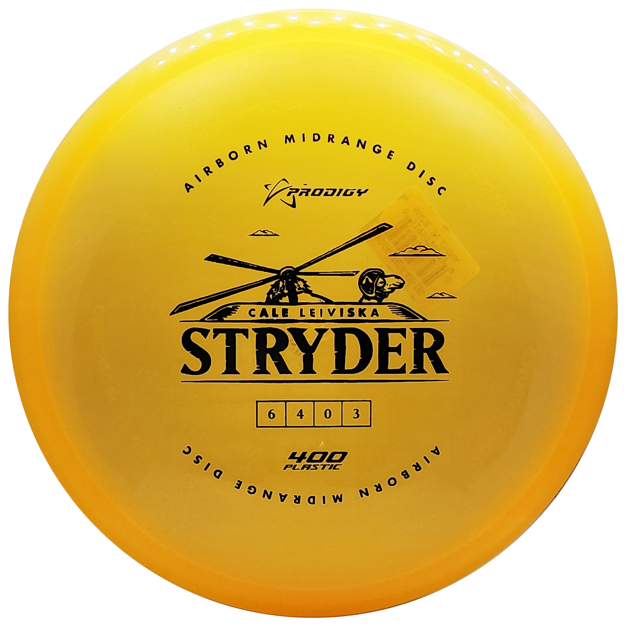 Prodigy: Airborn Stryder Midrange Disc - 400 Plastic - Amber/Dark Blue