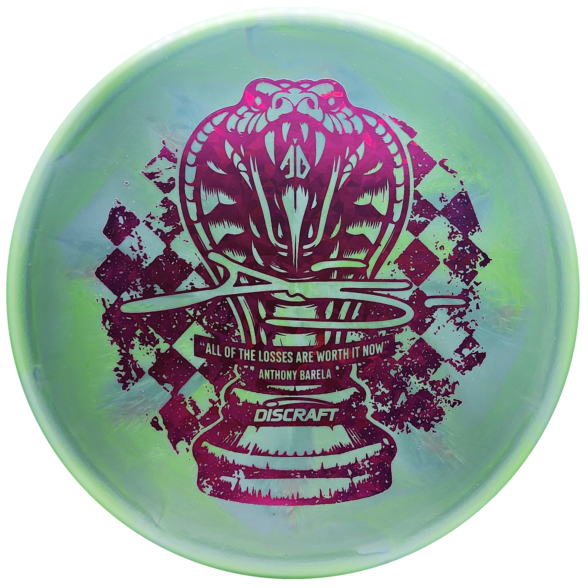 Discraft: Anthony Barela Ti Colorshift Zone - Green/Grey/Pink