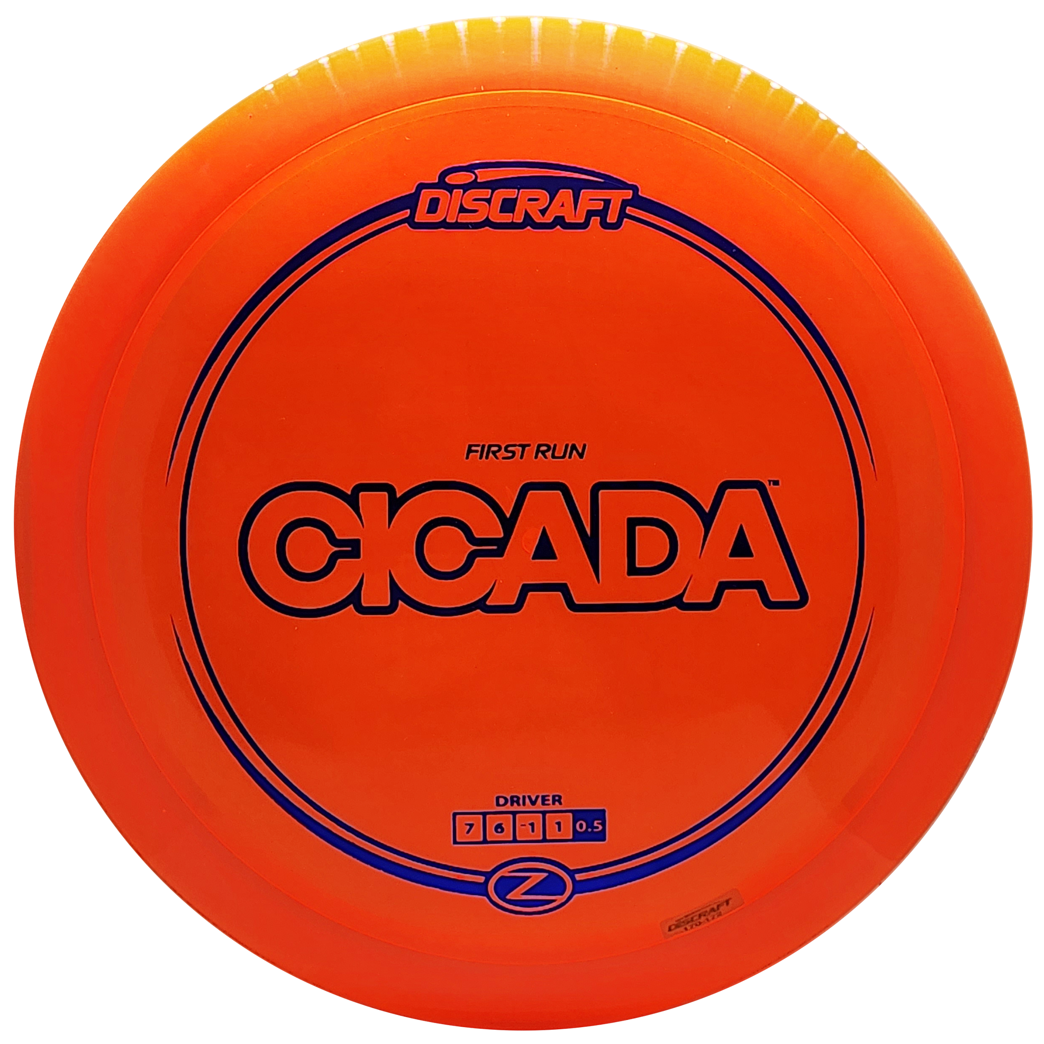 Discraft: First Run Z Cicada - Orange/Dark Blue