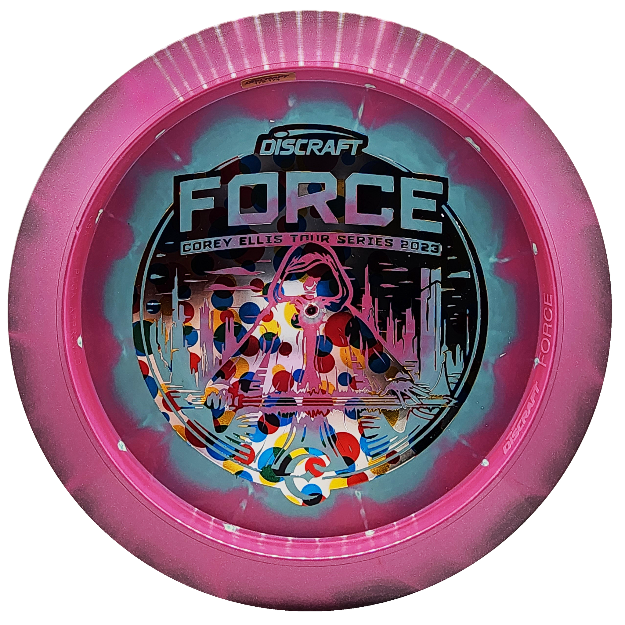 Discraft: Corey Ellis 2023 Tour Series - Force - Purple/Grey/Dots