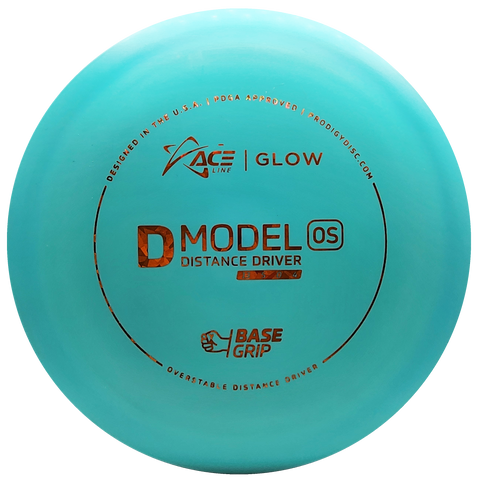 Prodigy: ACE Line D Model OS Distance Driver - BaseGrip GLOW Plastic - Turquoise/Orange