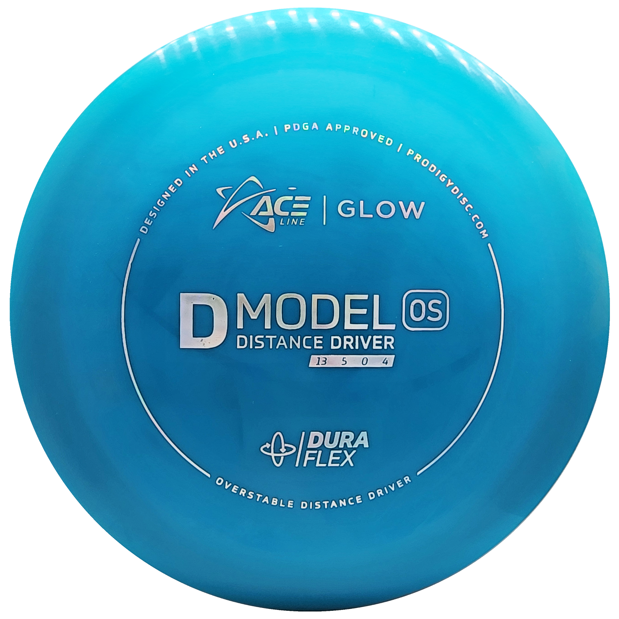 Prodigy: ACE Line D Model OS Distance Driver - DuraFlex GLOW Plastic - Blue/Silver