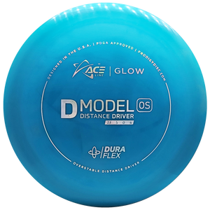 Prodigy: ACE Line D Model OS Distance Driver - DuraFlex GLOW Plastic - Blue/Silver