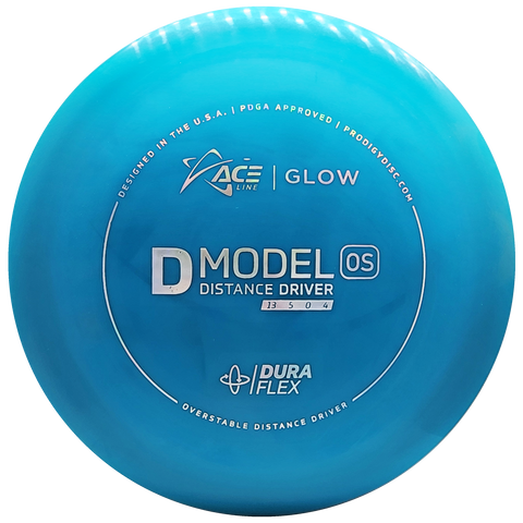 Prodigy: ACE Line D Model OS Distance Driver - DuraFlex GLOW Plastic - Blue/Silver