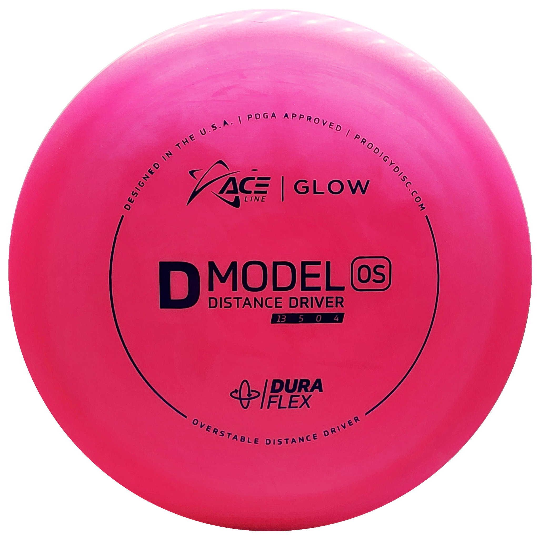 Prodigy: ACE Line D Model OS Distance Driver - DuraFlex GLOW Plastic - Pink/Blue