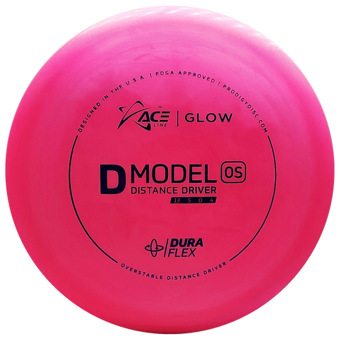 Prodigy: ACE Line D Model OS Distance Driver - DuraFlex GLOW Plastic - Pink/Blue