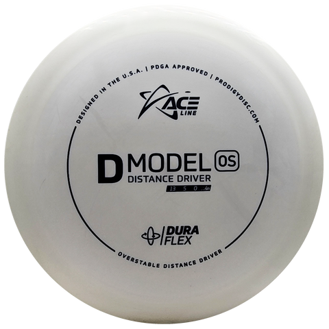 Prodigy: ACE Line D Model OS Distance Driver - DuraFlex Plastic - White/Black