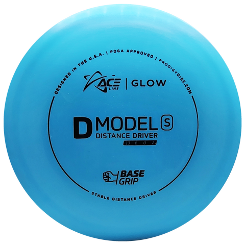 Prodigy: ACE Line D Model S Distance Driver - BaseGrip GLOW Plastic - Blue/Black