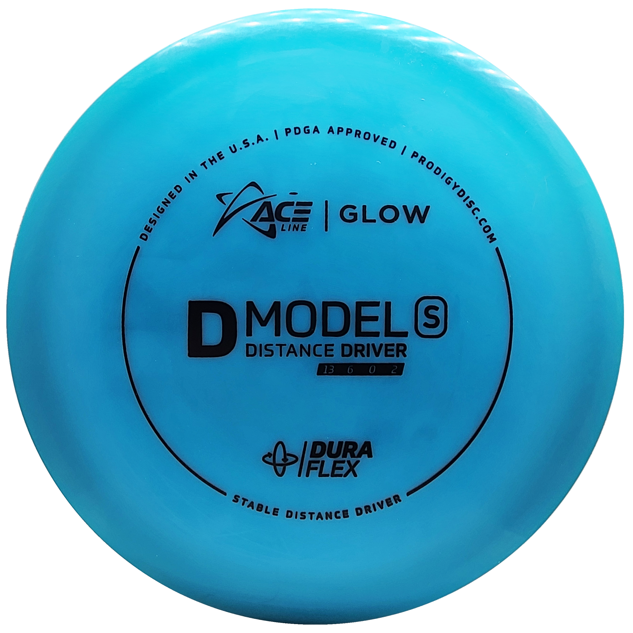 Prodigy: ACE Line D Model S Distance Driver - DuraFlex GLOW Plastic - Blue/Black