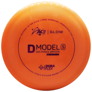 Prodigy: ACE Line D Model S Distance Driver - DuraFlex GLOW Plastic - Orange/Pink