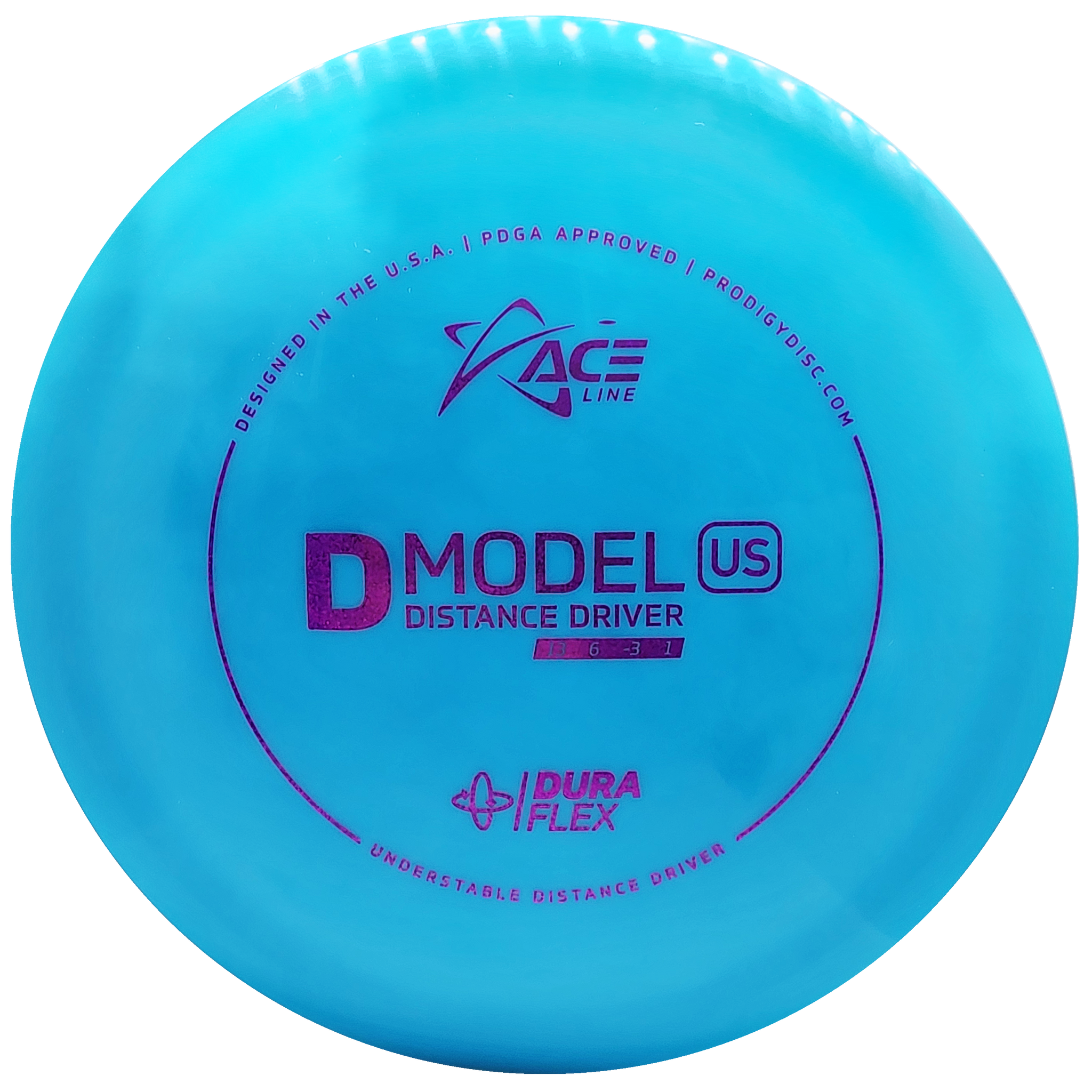 Prodigy: ACE Line D Model US Distance Driver - DuraFlex Plastic - Blue/Purple