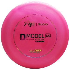 Prodigy: ACE Line D Model US Distance Driver - DuraFlex GLOW Plastic - Pink/Rainbow