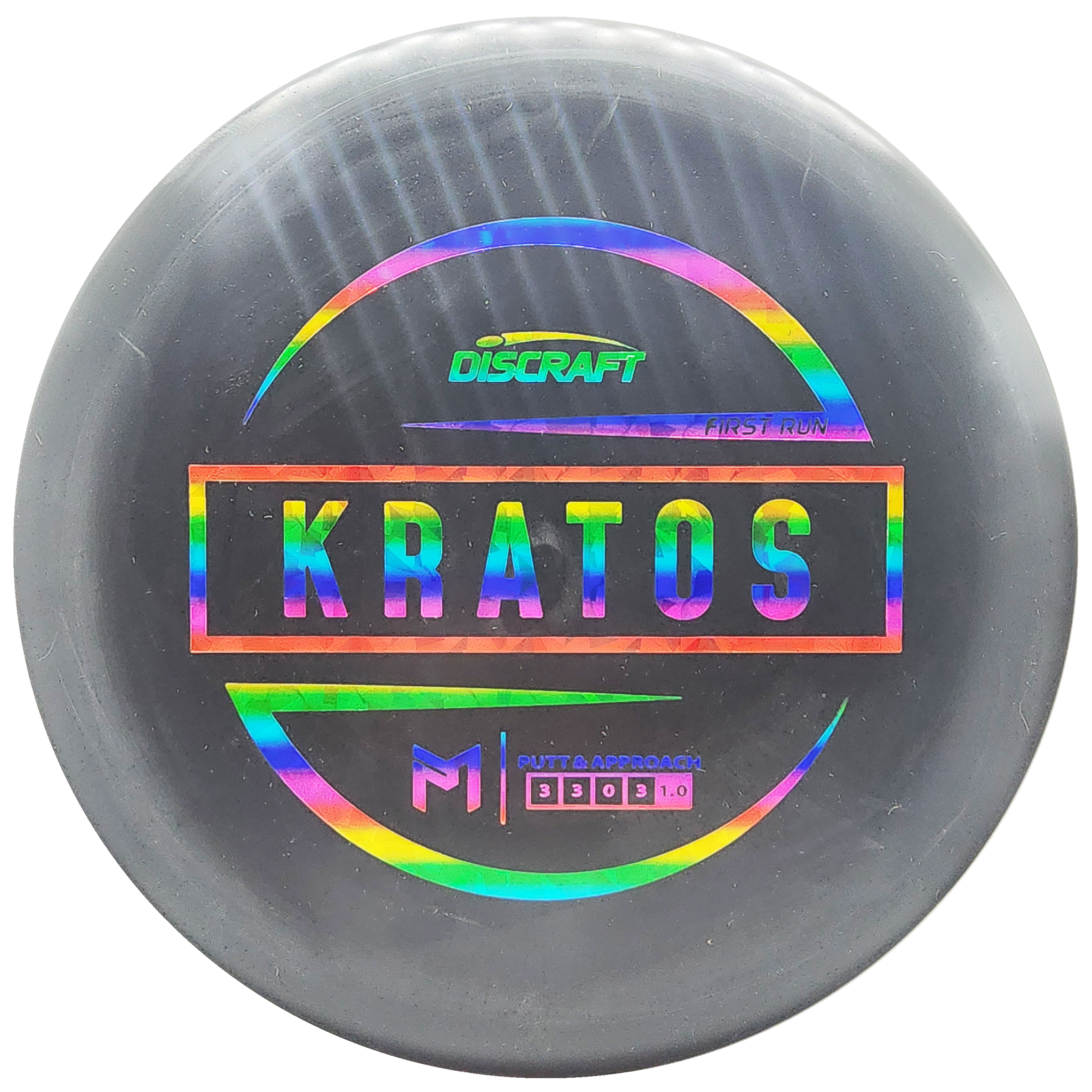 Discraft: First Run Paul McBeth Kratos - Black/Rainbow