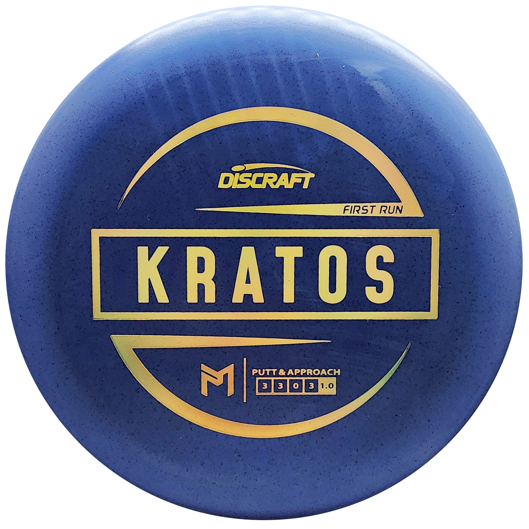 Discraft: First Run Paul McBeth Kratos - Periwinkle Blue/Gold