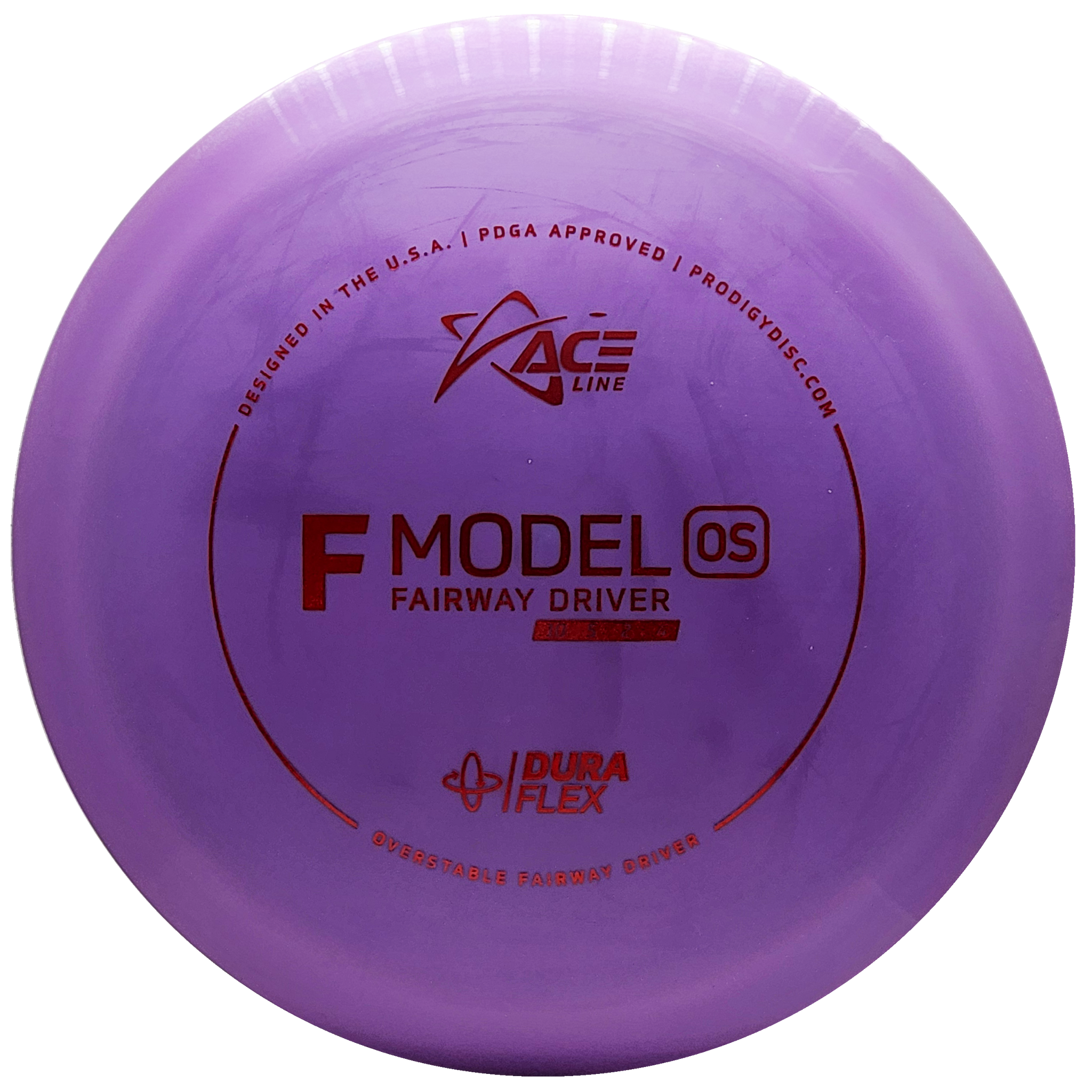 Prodigy: ACE Line F Model OS Fairway Driver - DuraFlex Plastic - Purple/Red