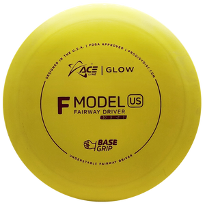 Prodigy: ACE Line F Model US Fairway Driver - BaseGrip GLOW Plastic - Yellow/Pink