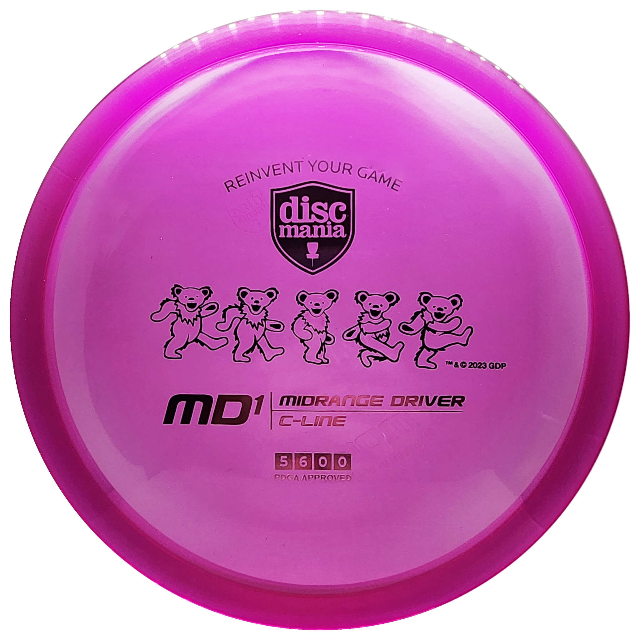 Discmania: Grateful Dead - C-Line MD1 (Dancing Bears) - Purple/Pink/Black