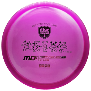 Discmania: Grateful Dead - C-Line MD1 (Dancing Bears) - Purple/Pink/Black