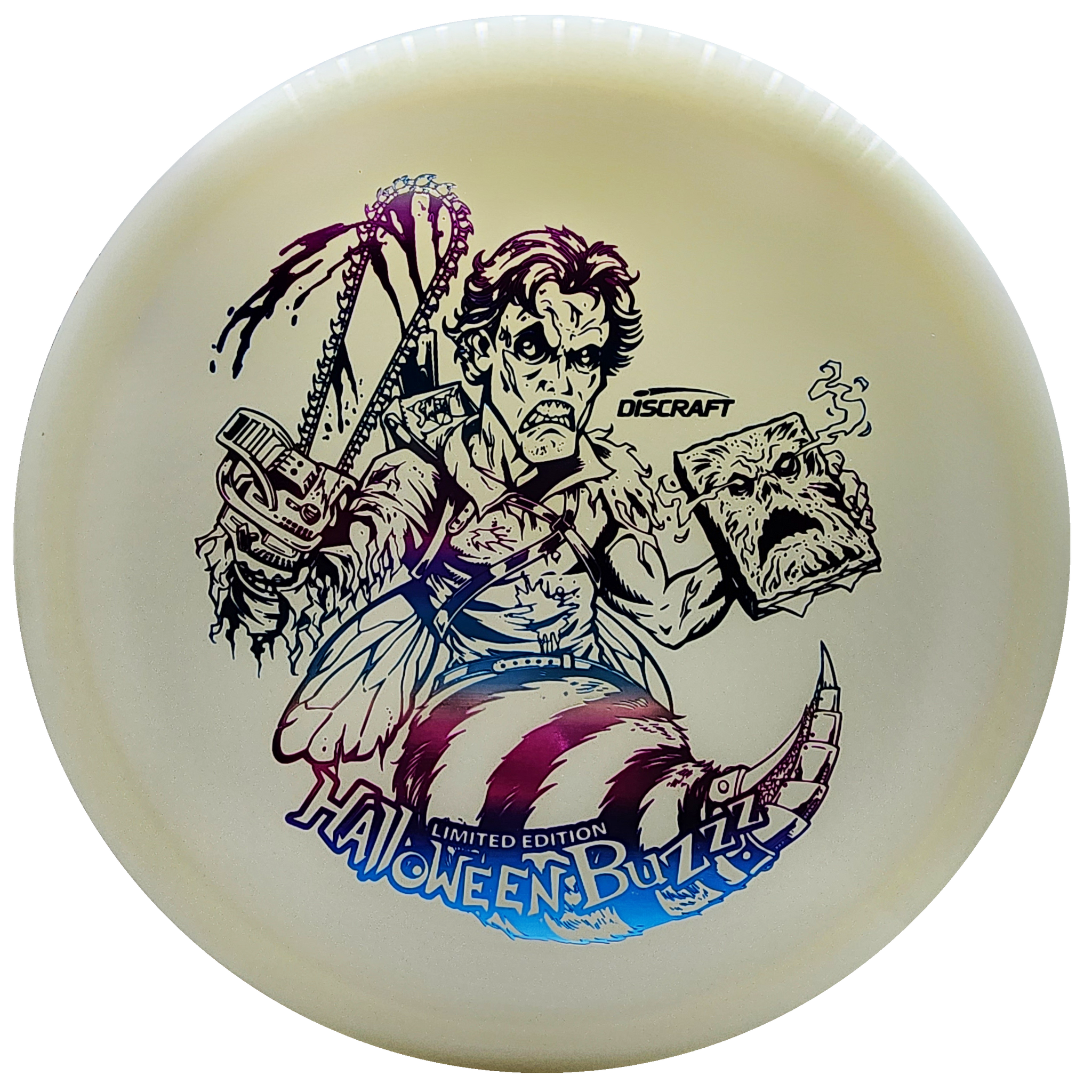 Discraft: Limited Edition 2023 Halloween Z Buzzz Nite Glo - White/Blue/Purple/Pink