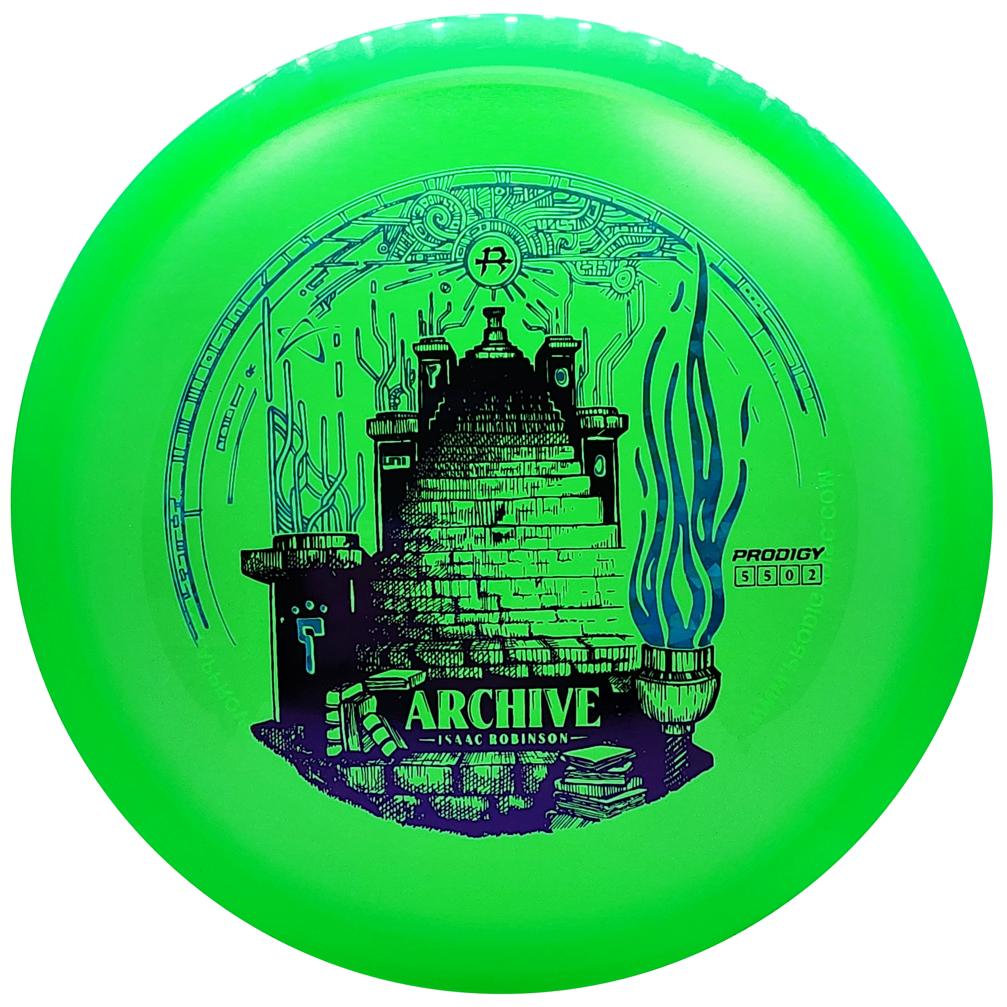 Prodigy: Isaac Robinson Archive Midrange - 400 Plastic - Lime Green/Purple/Light Blue