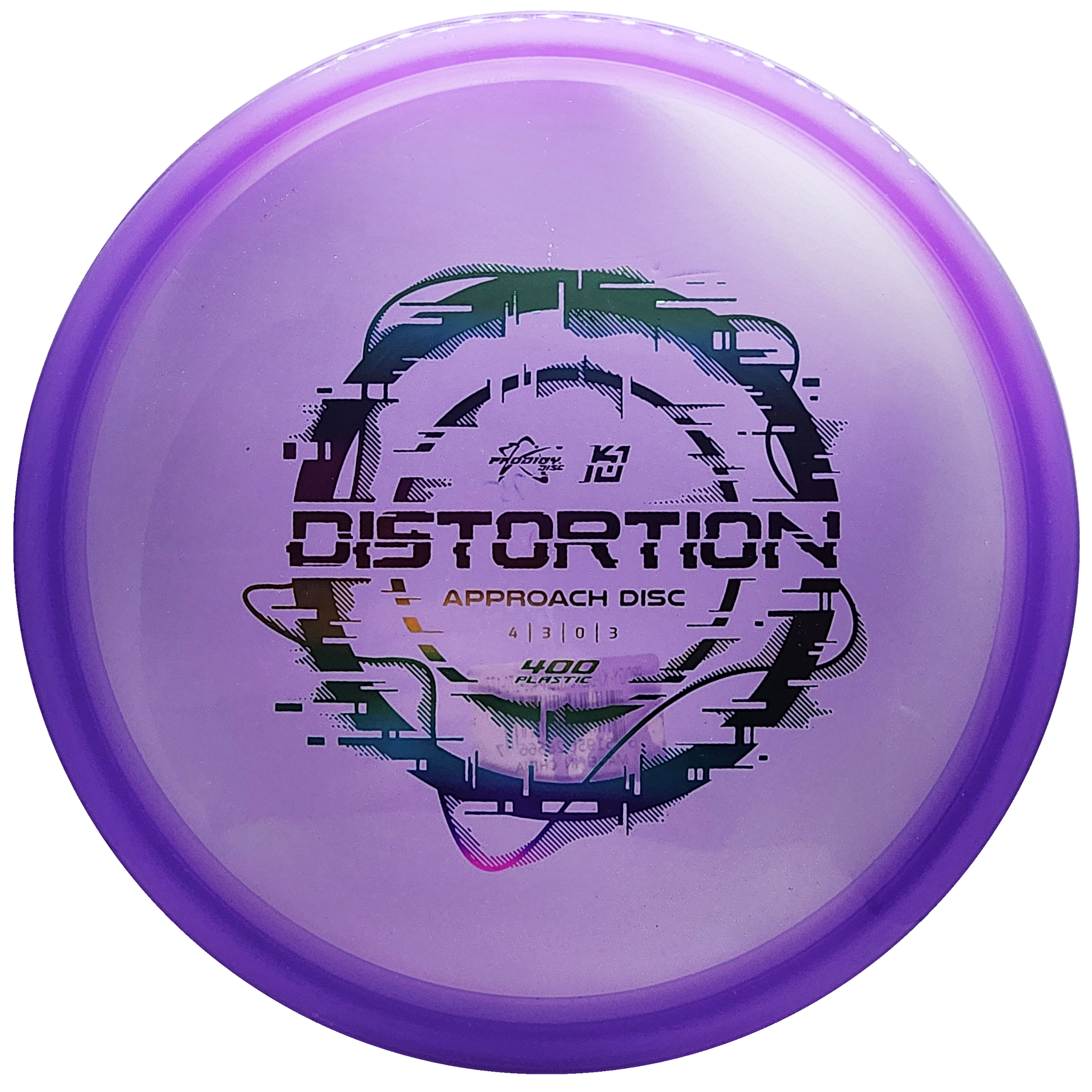 Prodigy: Kevin Jones Distortion Approach Disc - 400 Plastic - Purple/Rainbow