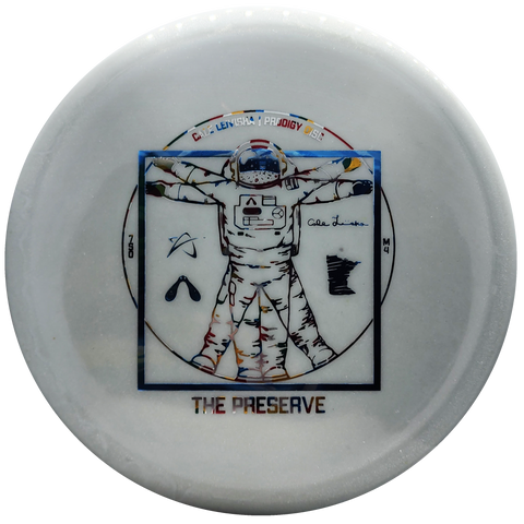 Prodigy: M4 750 Glimmer GLOW - Cale Leiviska "The Preserve Spaceman" Stamp - Grey/Blue/Dots