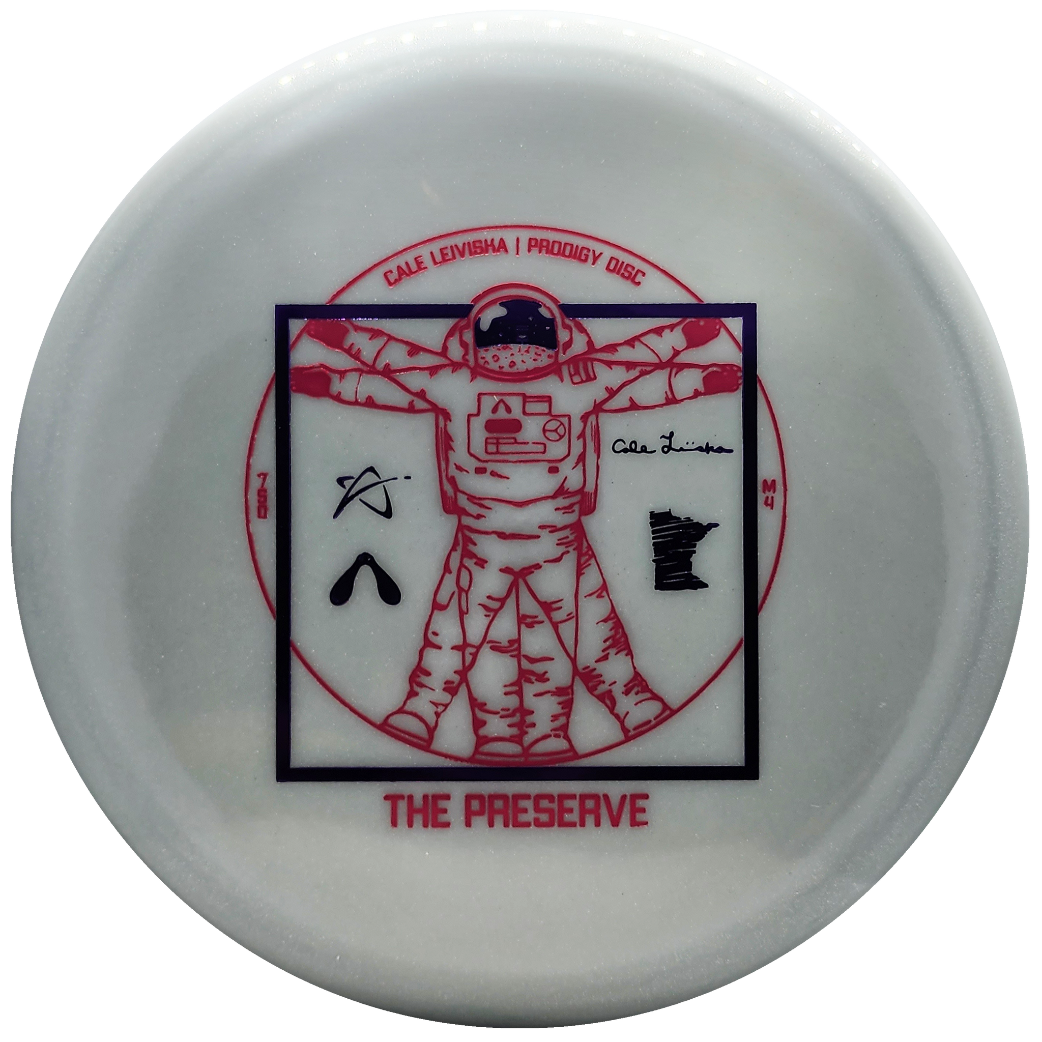 Prodigy: M4 750 Glimmer GLOW - Cale Leiviska "The Preserve Spaceman" Stamp - Grey/Dark Purple/Pink