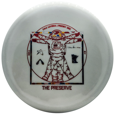 Prodigy: M4 750 Glimmer GLOW - Cale Leiviska "The Preserve Spaceman" Stamp - Grey/Dots/Red