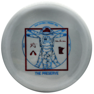 Prodigy: M4 750 Glimmer GLOW - Cale Leiviska "The Preserve Spaceman" Stamp - Grey/Red/Blue