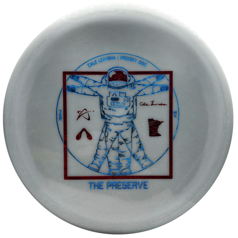 Prodigy: M4 750 Glimmer GLOW - Cale Leiviska "The Preserve Spaceman" Stamp - Grey/Red/Blue