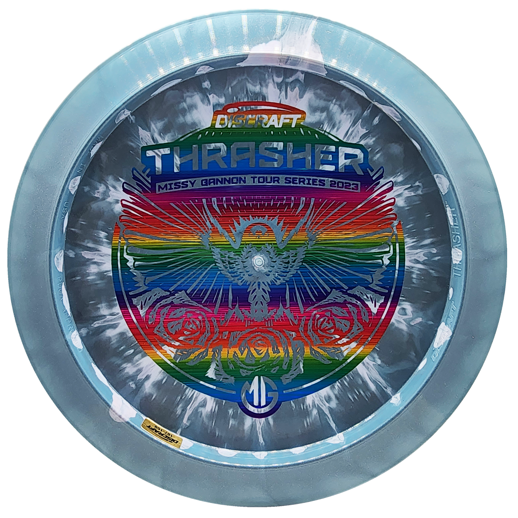 Discraft: 2023 Missy Gannon Tour Series Thrasher - Teal/Rainbow