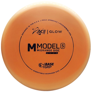 Prodigy: ACE Line M Model S Midrange Disc - BaseGrip GLOW Plastic - Orange/Purple