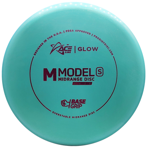 Prodigy: ACE Line M Model S Midrange Disc - BaseGrip GLOW Plastic - Teal/Pink