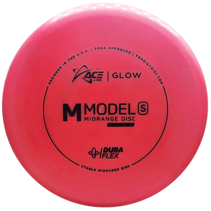 Prodigy: ACE Line M Model S Midrange Disc - DuraFlex GLOW Plastic - Pink/Black