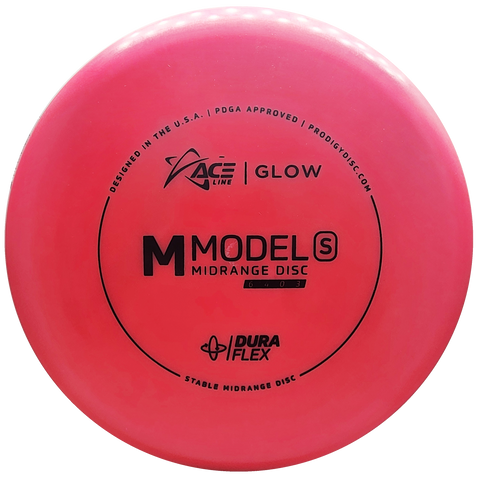 Prodigy: ACE Line M Model S Midrange Disc - DuraFlex GLOW Plastic - Pink/Black