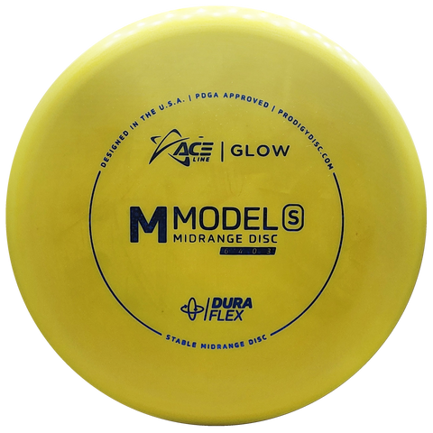 Prodigy: ACE Line M Model S Midrange Disc - DuraFlex GLOW Plastic - Yellow/Blue