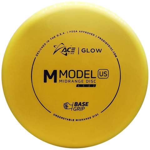 Prodigy: ACE Line M Model US Midrange Disc - BaseGrip GLOW Plastic - Yellow/Purple