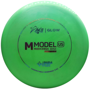 Prodigy: ACE Line M Model US Midrange Disc - DuraFlex GLOW Plastic - Green/Rainbow