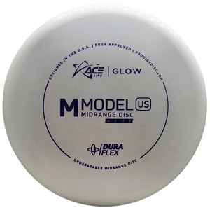 Prodigy: ACE Line M Model US Midrange Disc - DuraFlex GLOW Plastic - White/Blue