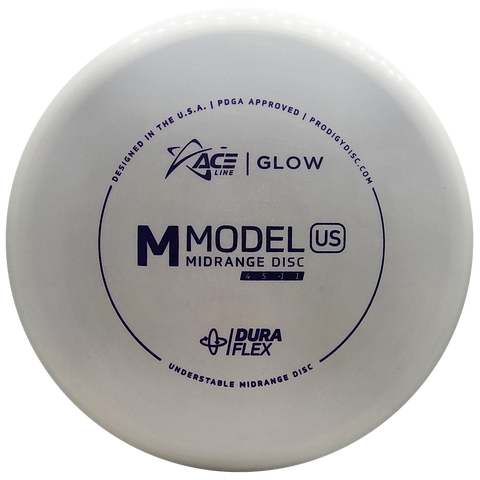 Prodigy: ACE Line M Model US Midrange Disc - DuraFlex GLOW Plastic - White/Blue