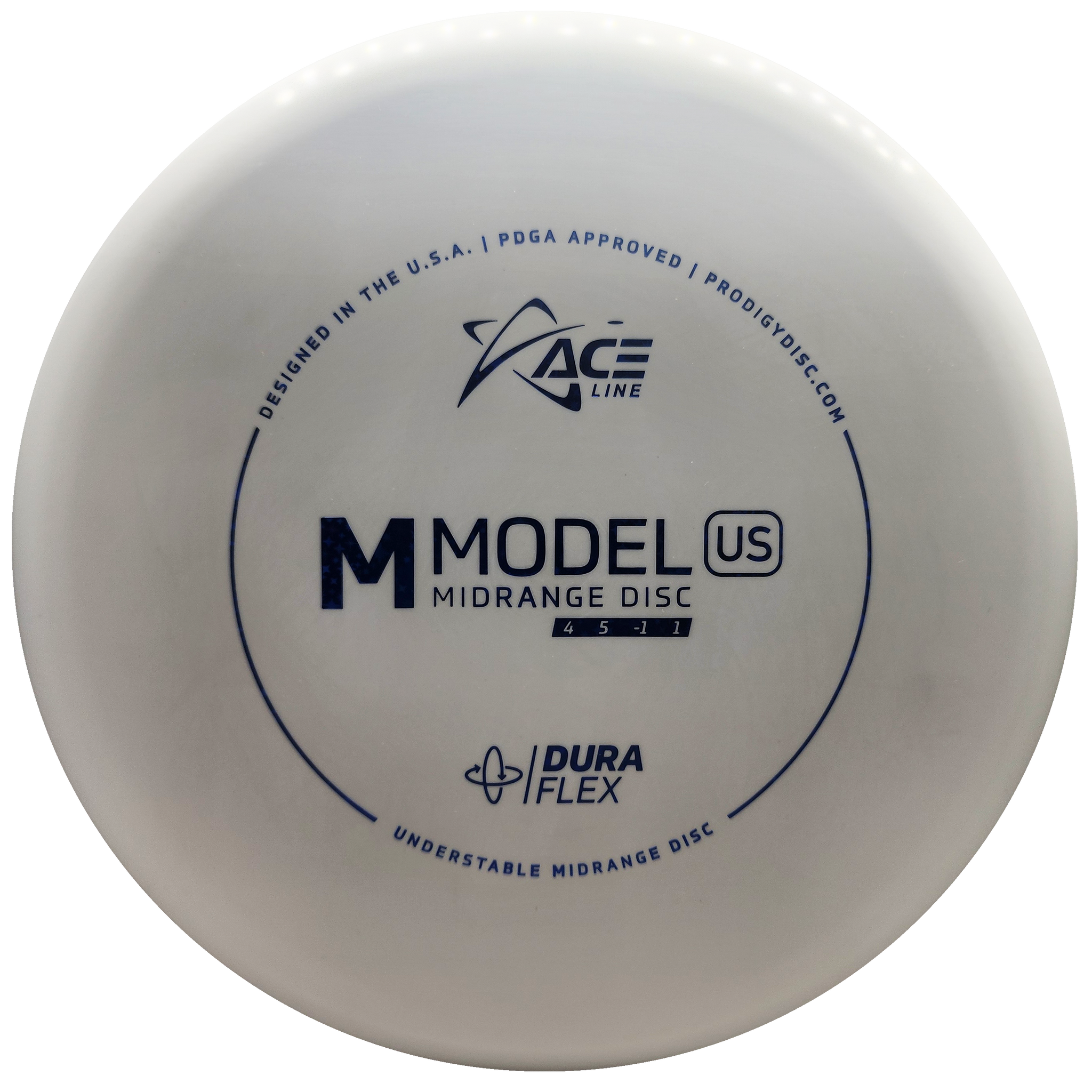 Prodigy: ACE Line M Model US Midrange Disc - DuraFlex Plastic - White/Blue