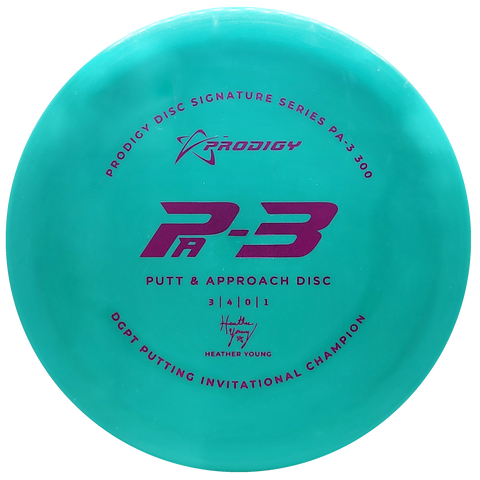 Prodigy: PA-3 Putt & Approach Disc - Heather Young 2022 Signature Series - Teal/Pink