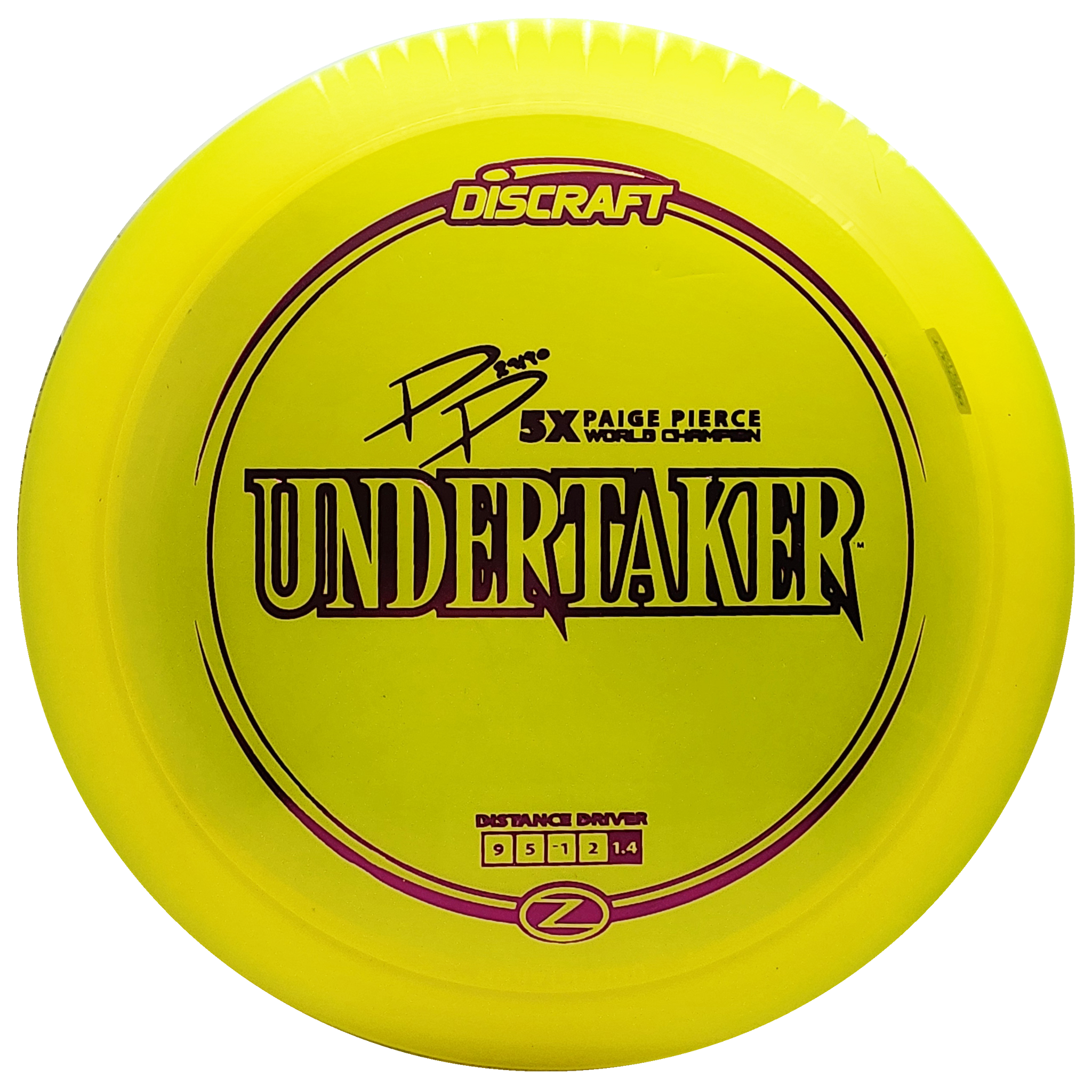 Discraft: Paige Pierce Z Line Undertaker Signature Series - Yellow/Pink