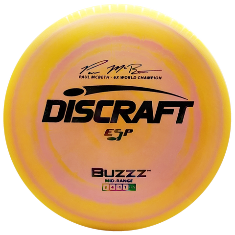 Discraft: Paul McBeth 6x ESP Buzzz Signature Series - Orange/Pink/Rainbow