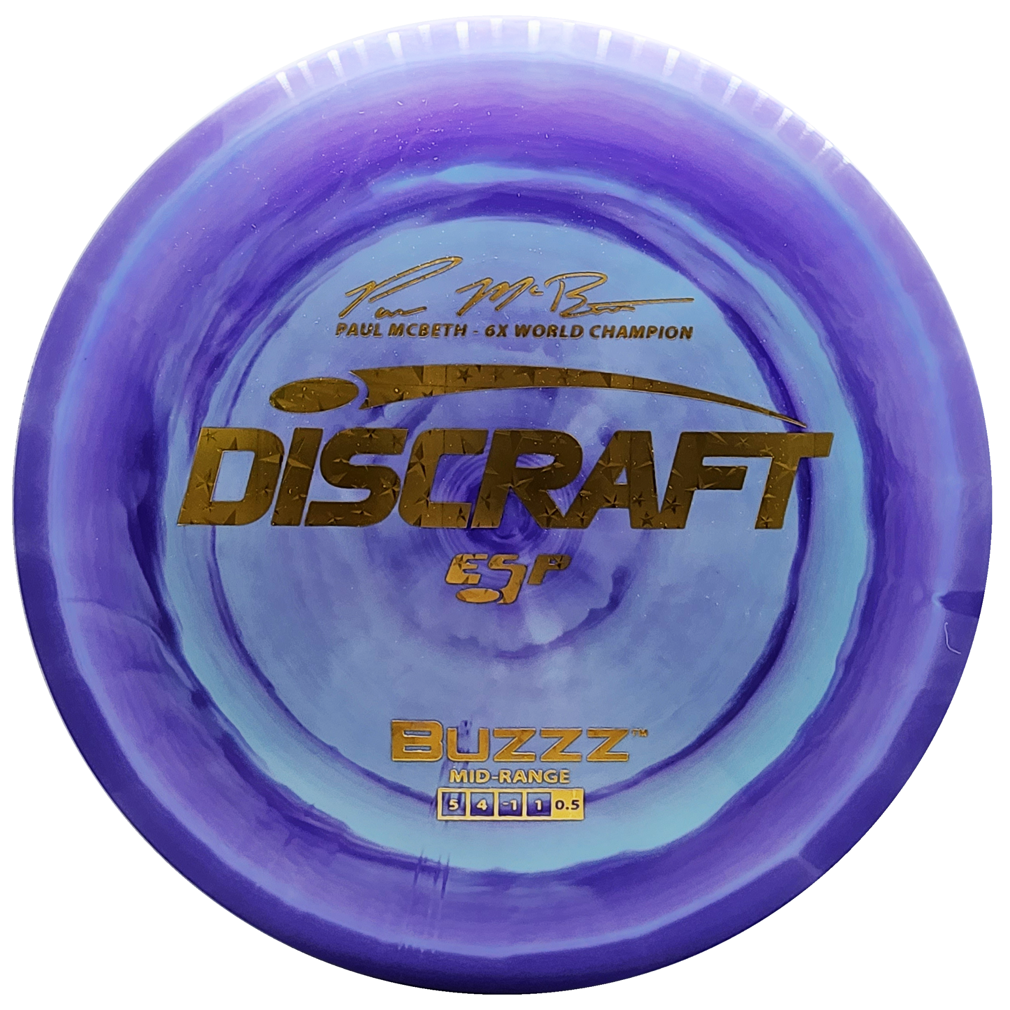 Discraft: Paul McBeth 6x ESP Buzzz Signature Series - Purple/Blue/Gold