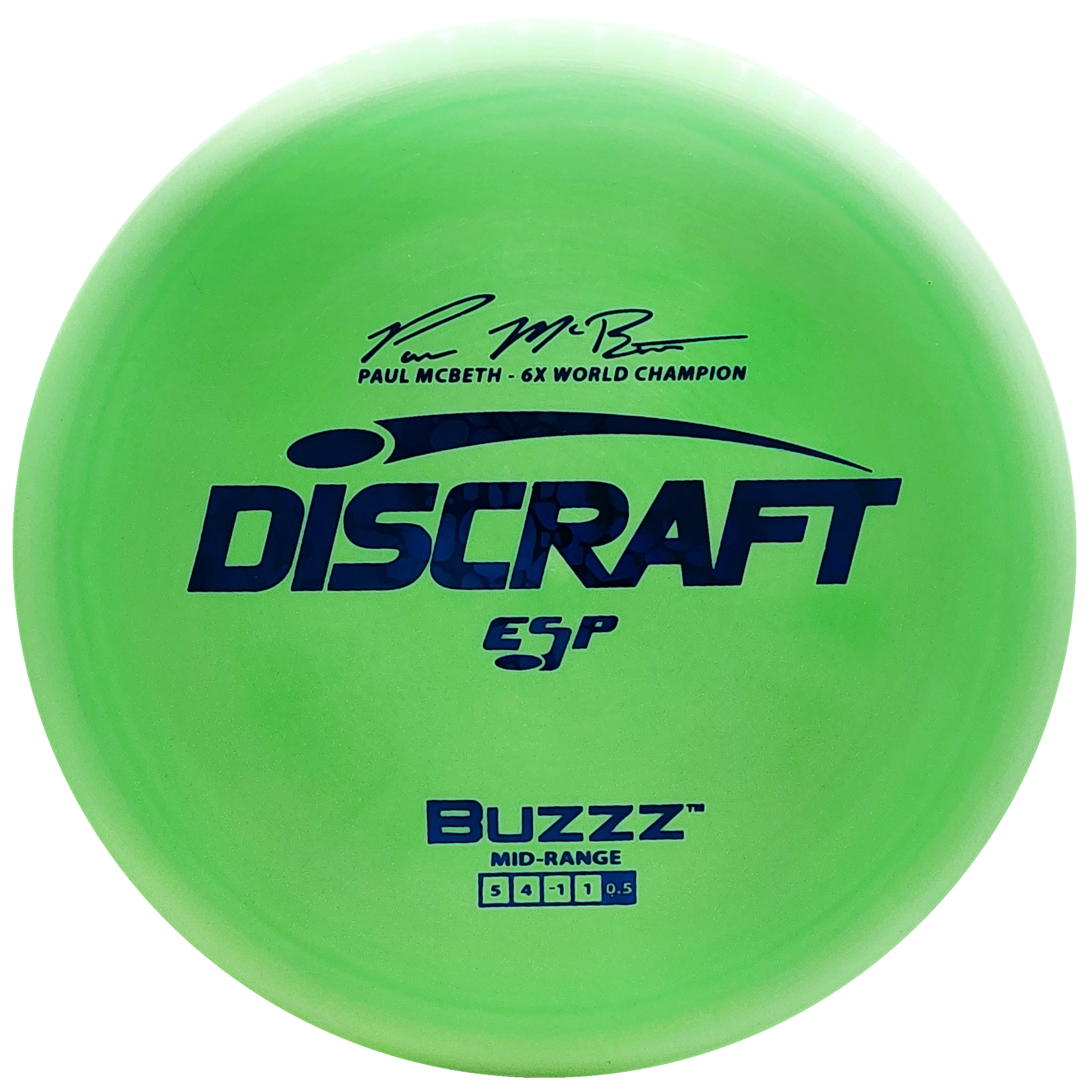 Discraft: Paul McBeth 6x ESP Buzzz Signature Series - Lime Green/Blue